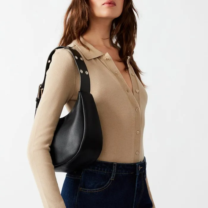 Steve Madden Bsavor Black Womens Shoulder Bags Steve Madden Bsavor Black Womens Shoulder Bags