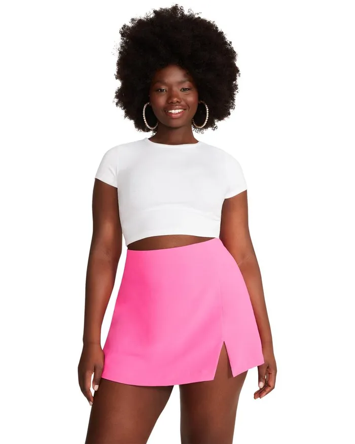 Steve Madden Cam Skort Hot Pink Womens Bottoms
