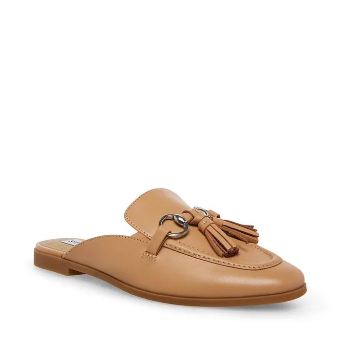 Steve Madden Cayler Tan Leather Womens Loafers and Flats