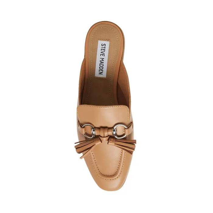 Steve Madden Cayler Tan Leather Womens Loafers and Flats