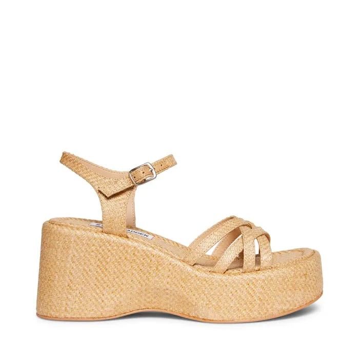 Steve Madden Crazy30 Raffia Womens Sandals