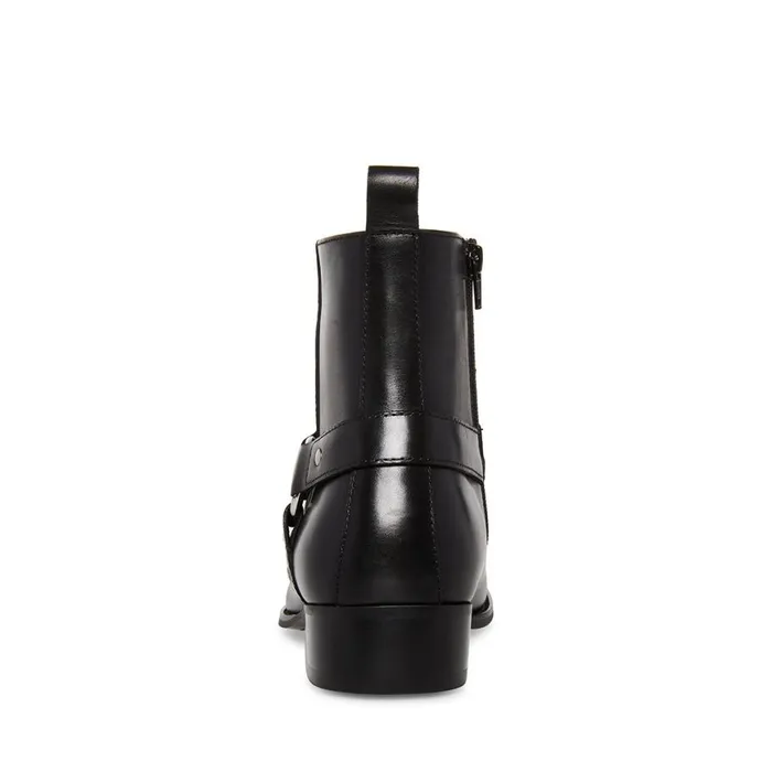 Steve Madden Dash Black Leather Mens Boots Steve Madden Dash Black Leather Mens Boots