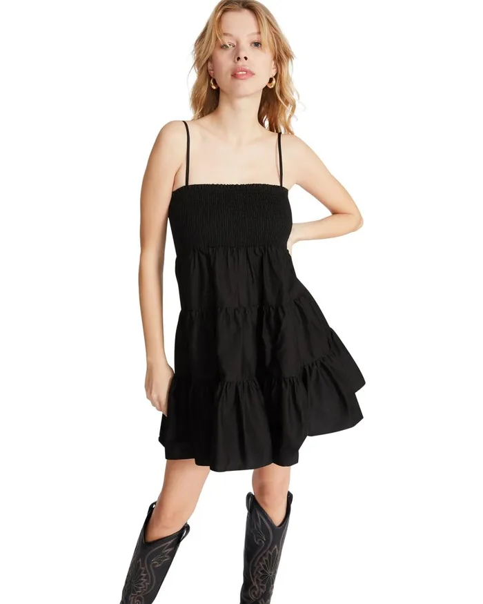 Steve Madden Dream About Me Dress Black Womens Dresses