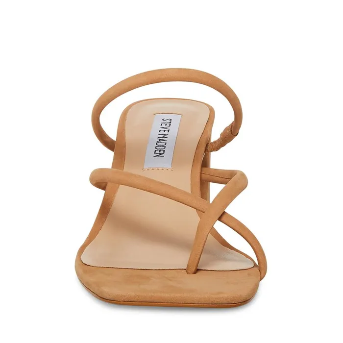 Steve Madden Effie Tan Nubuck Womens Heels