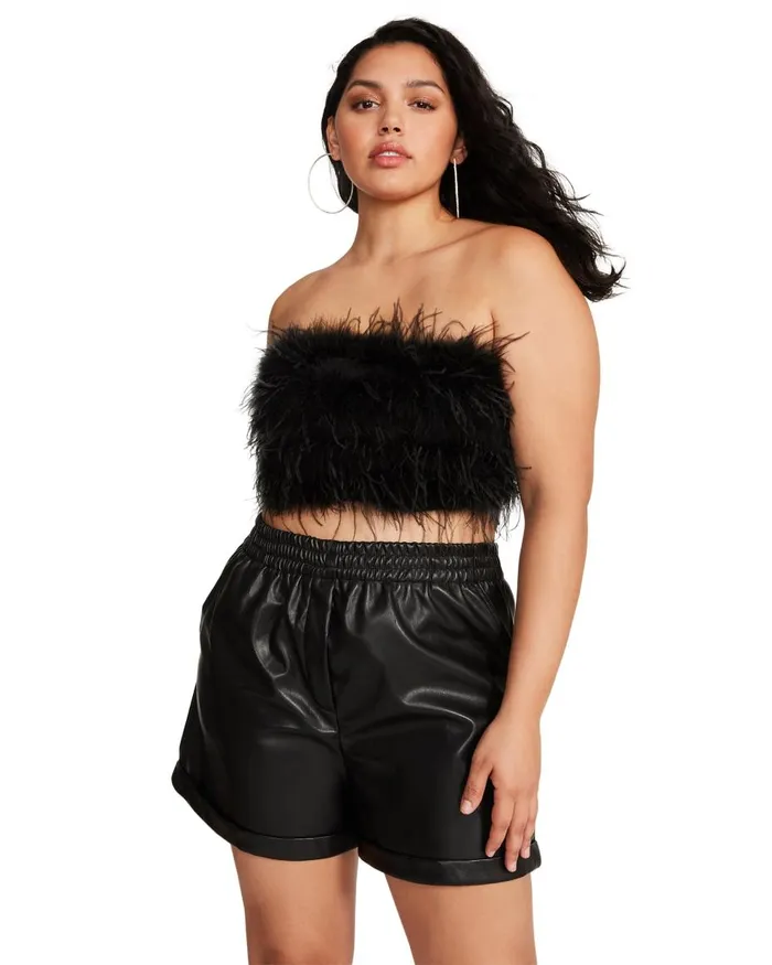 Steve Madden Fonda Short Black Womens Bottoms