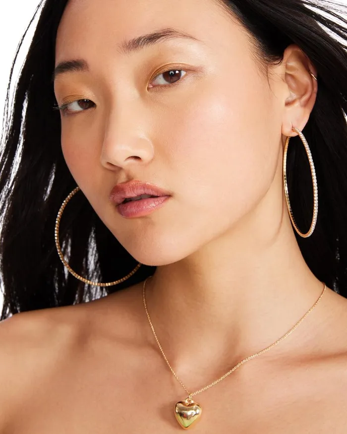 Steve Madden Heart Pendant Necklace Gold Womens Jewelry Steve Madden Heart Pendant Necklace Gold Womens Jewelry
