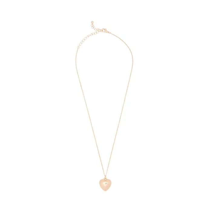 Steve Madden Heart Pendant Necklace Gold Womens Jewelry Steve Madden Heart Pendant Necklace Gold Womens Jewelry