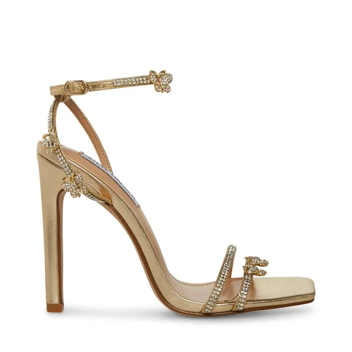 Steve Madden Jade Gold Womens Heels