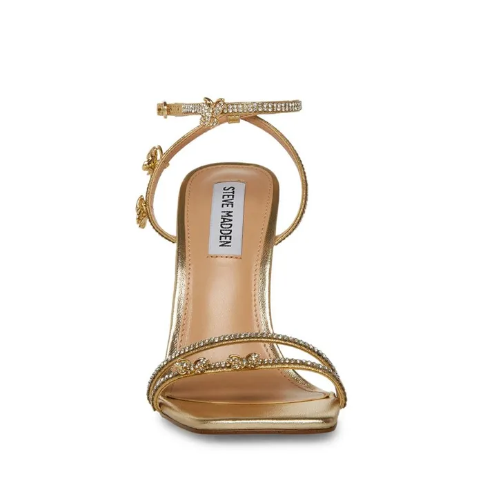 Steve Madden Jade Gold Womens Heels
