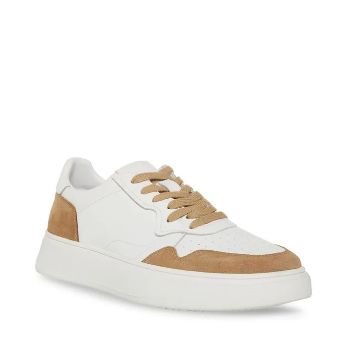 Steve Madden Jorgee Tan Suede Mens Sneakers