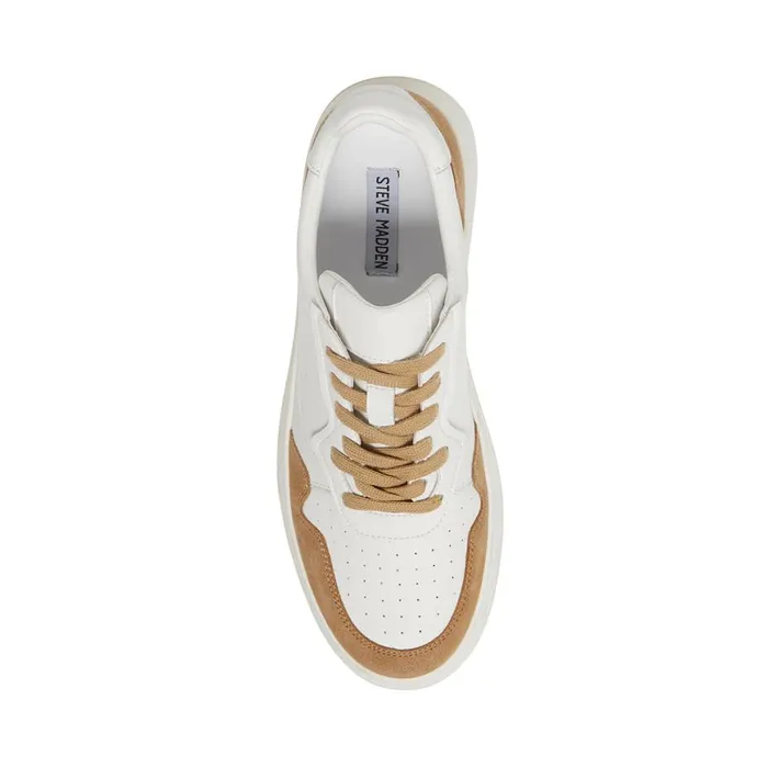 Steve Madden Jorgee Tan Suede Mens Sneakers