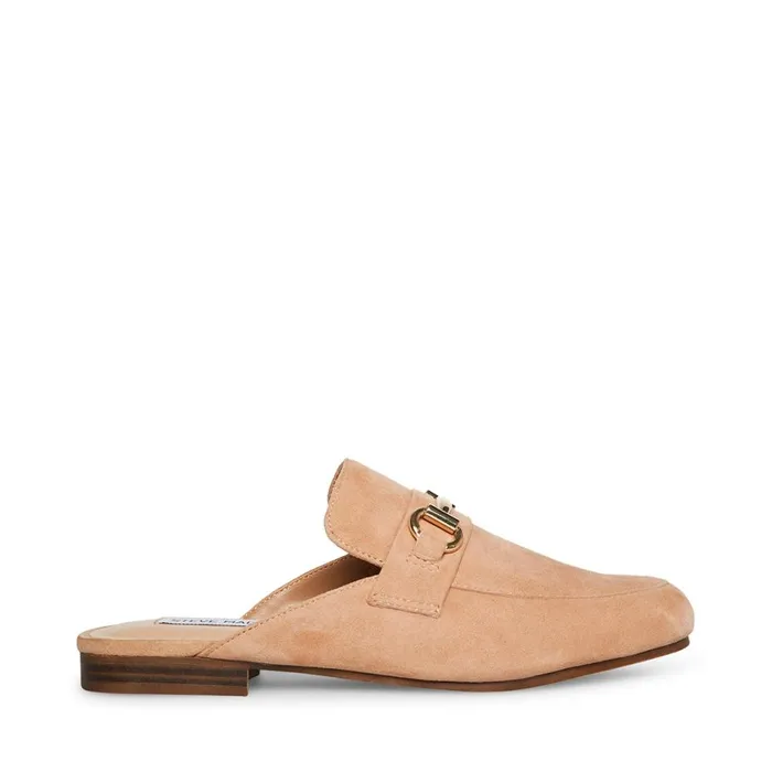 Steve Madden Kandi Camel Suede Womens Loafers and Flats