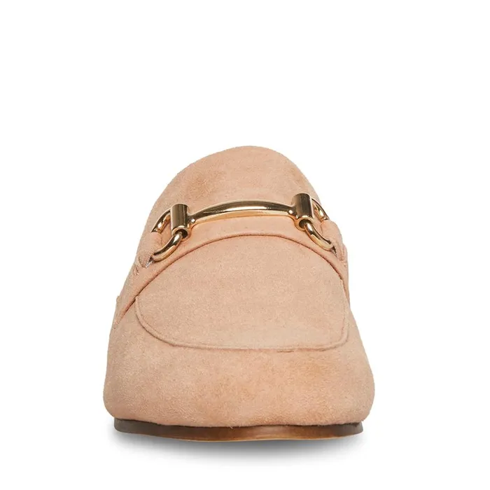 Steve Madden Kandi Camel Suede Womens Loafers and Flats