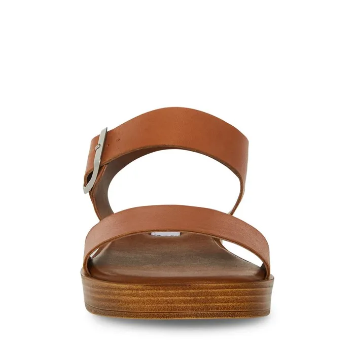 Steve Madden Keenan Tan Leather Womens Sandals