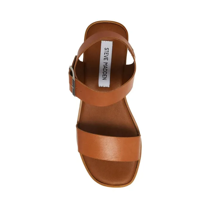 Steve Madden Keenan Tan Leather Womens Sandals