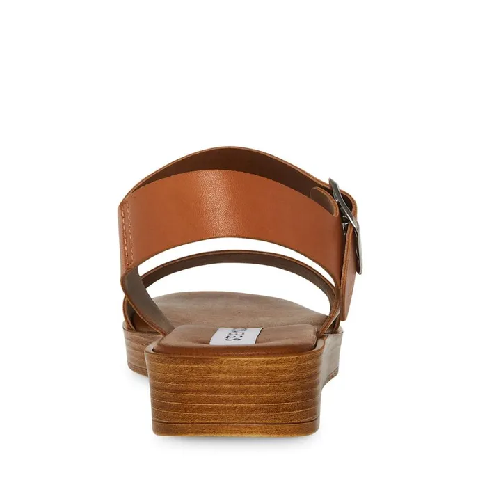 Steve Madden Keenan Tan Leather Womens Sandals
