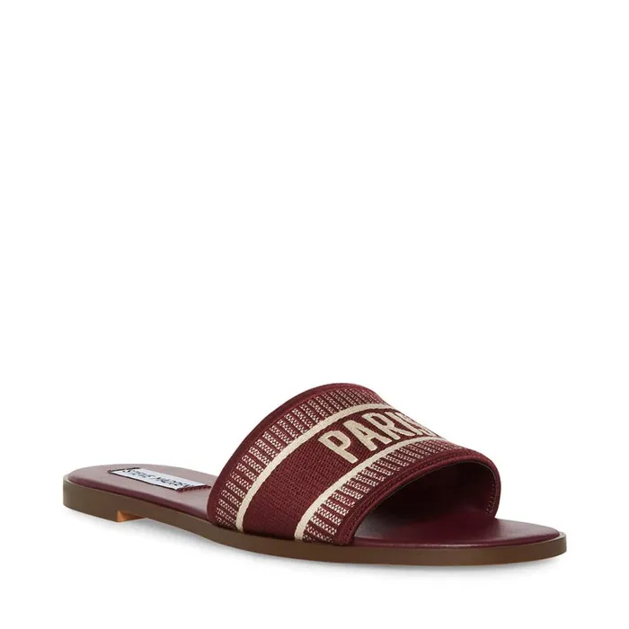 Steve Madden Knox Burgundy Multi Womens Sandals