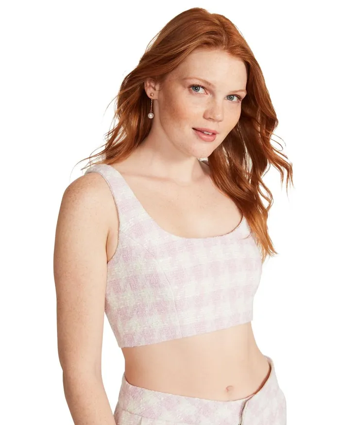 Steve Madden Layla Top Pink Womens Tops and Shirts