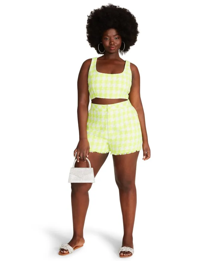Steve Madden Lia Short Lime Womens Bottoms