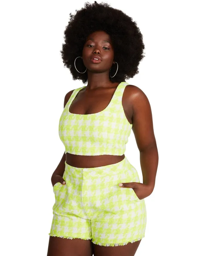 Steve Madden Lia Short Lime Womens Bottoms