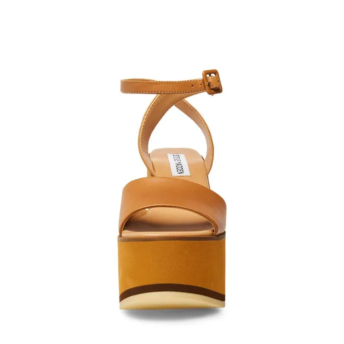 Steve Madden Milan Tan Leather Womens Sandals