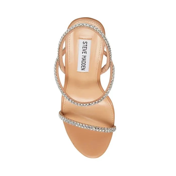 Steve Madden Morgan Rhinestones Womens Sandals