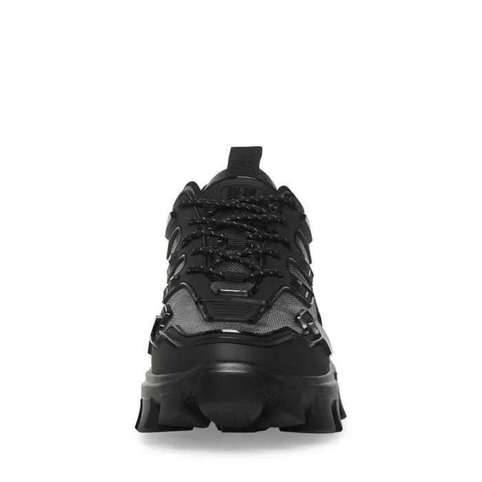 Steve Madden Ponce BlackSilver Mens Sneakers