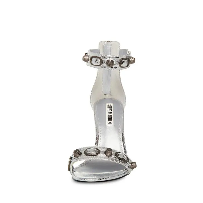 Steve Madden Precious Silver Womens Heels