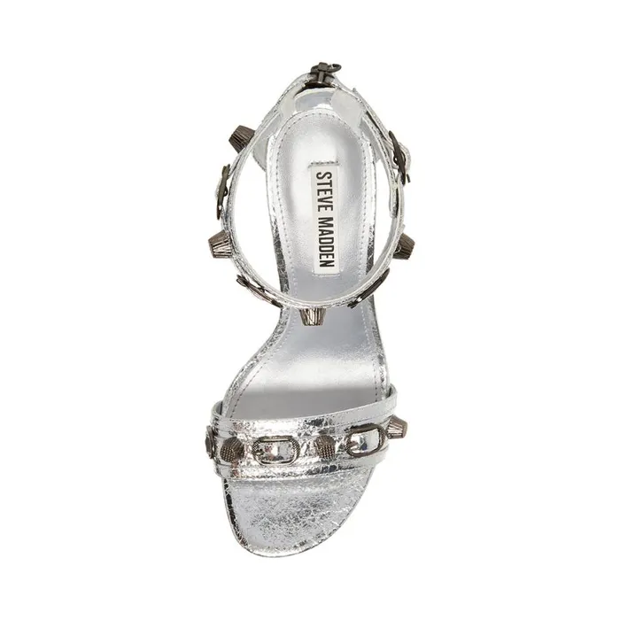 Steve Madden Precious Silver Womens Heels