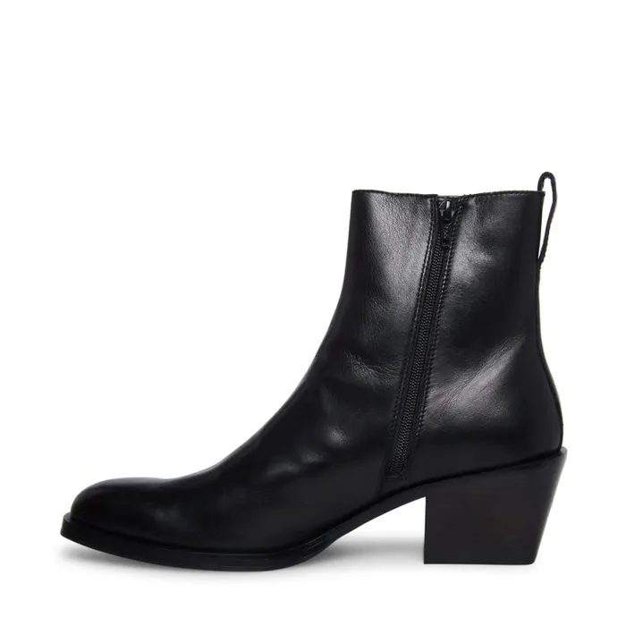 Steve Madden Richie Black Leather Mens Boots