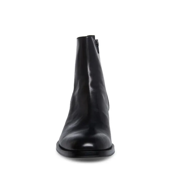 Steve Madden Richie Black Leather Mens Boots