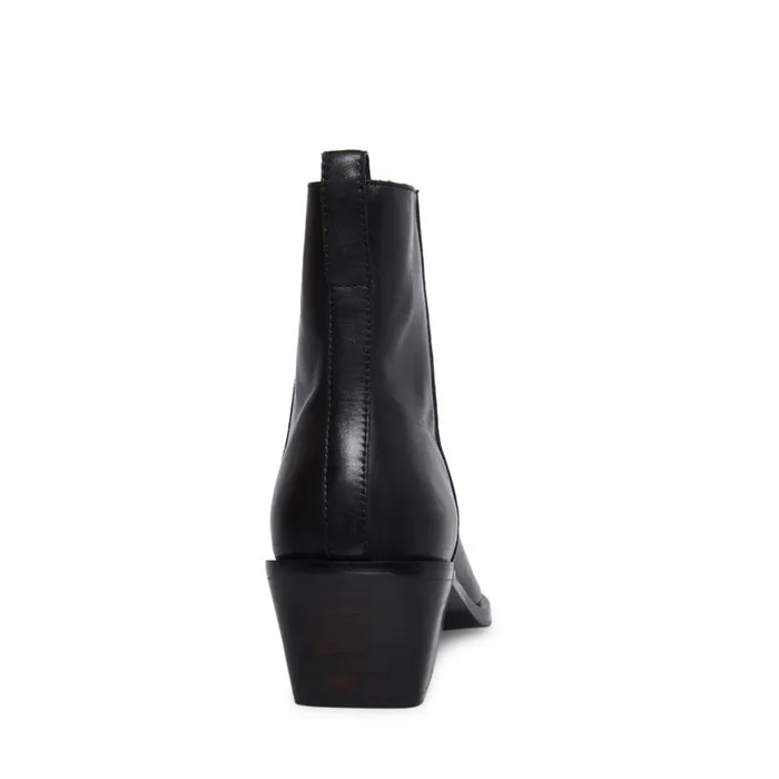 Steve Madden Richie Black Leather Mens Boots