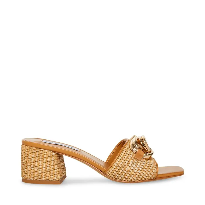 Steve Madden Santana Raffia Womens Heels