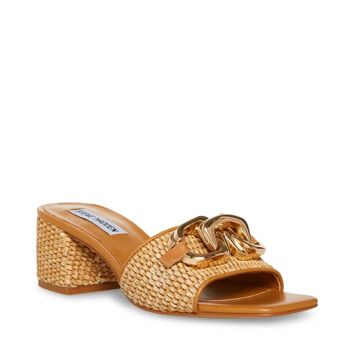 Steve Madden Santana Raffia Womens Heels