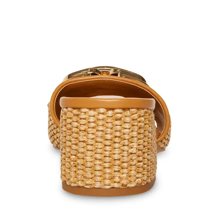 Steve Madden Santana Raffia Womens Heels