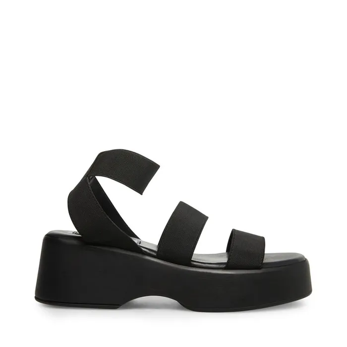 Steve Madden Sashes Black Womens Sandals