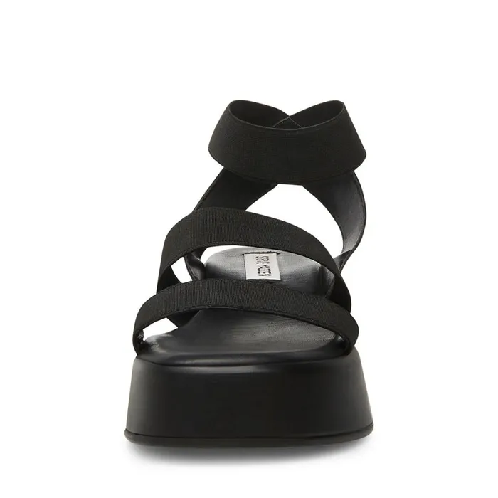 Steve Madden Sashes Black Womens Sandals