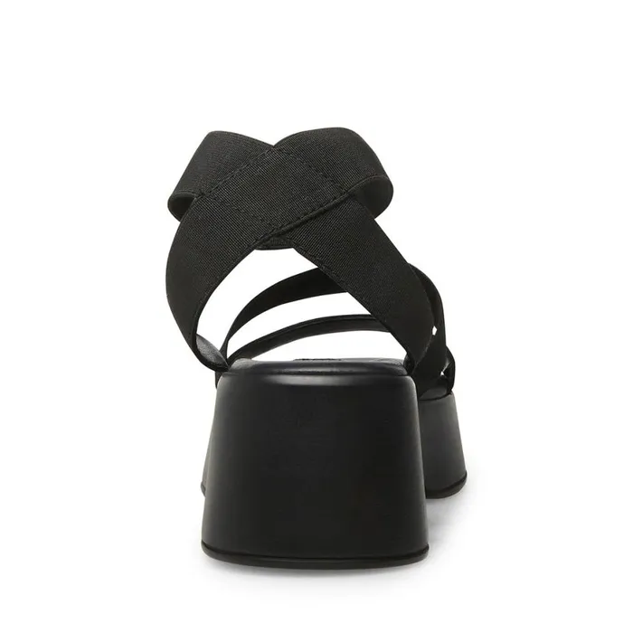 Steve Madden Sashes Black Womens Sandals