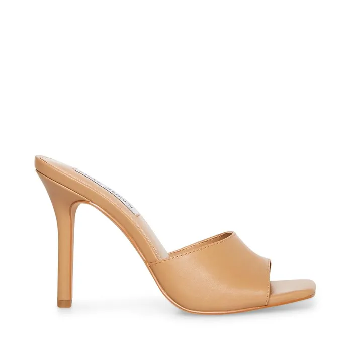 Steve Madden Signal Tan Leather Womens Heels