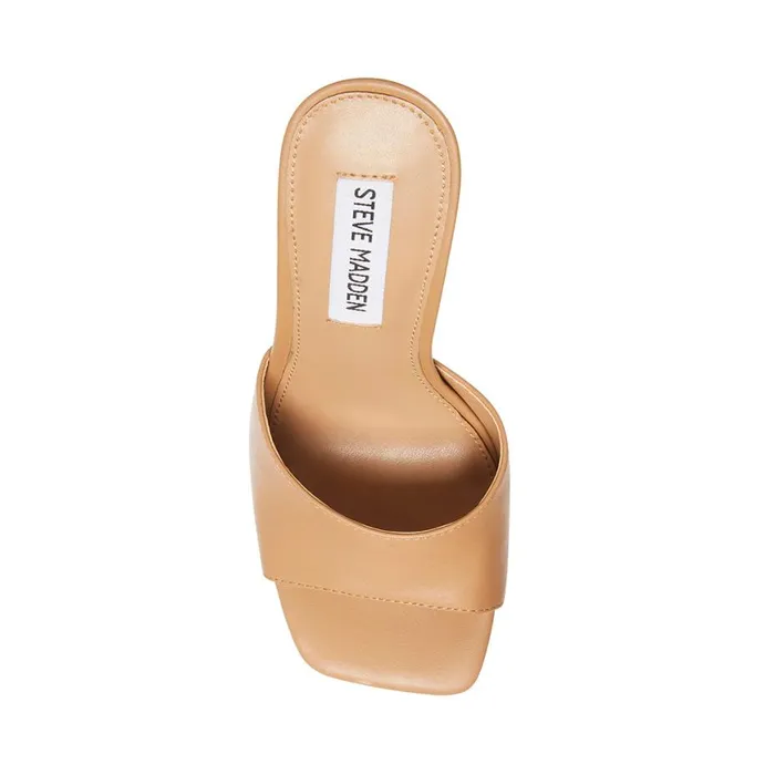Steve Madden Signal Tan Leather Womens Heels