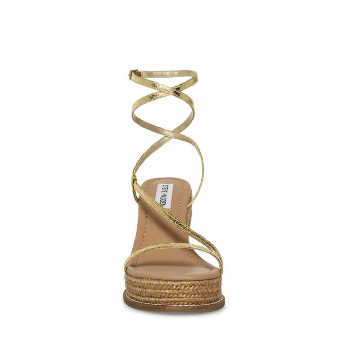Steve Madden Sommer Gold Womens Sandals
