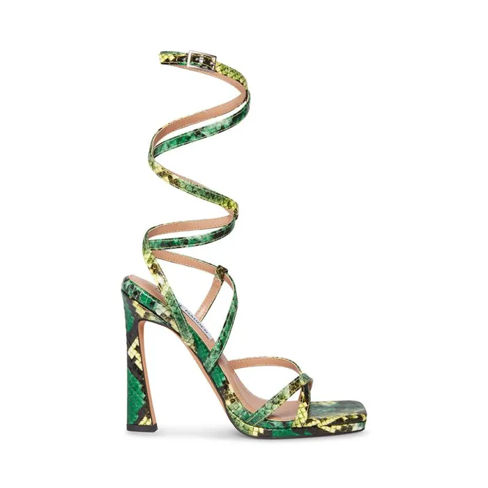 Steve Madden Zenna Green Womens Heels