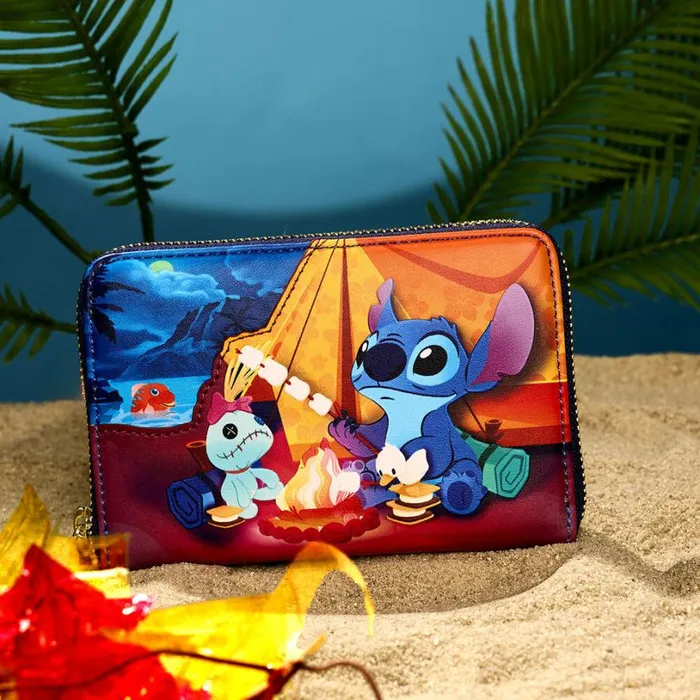 Stitch Camping Cuties Zip Around Wallet Unisex Loungefly Bags and Wallets Stitch Camping Cuties Zip Around Wallet Unisex Loungefly Bags and Wallets