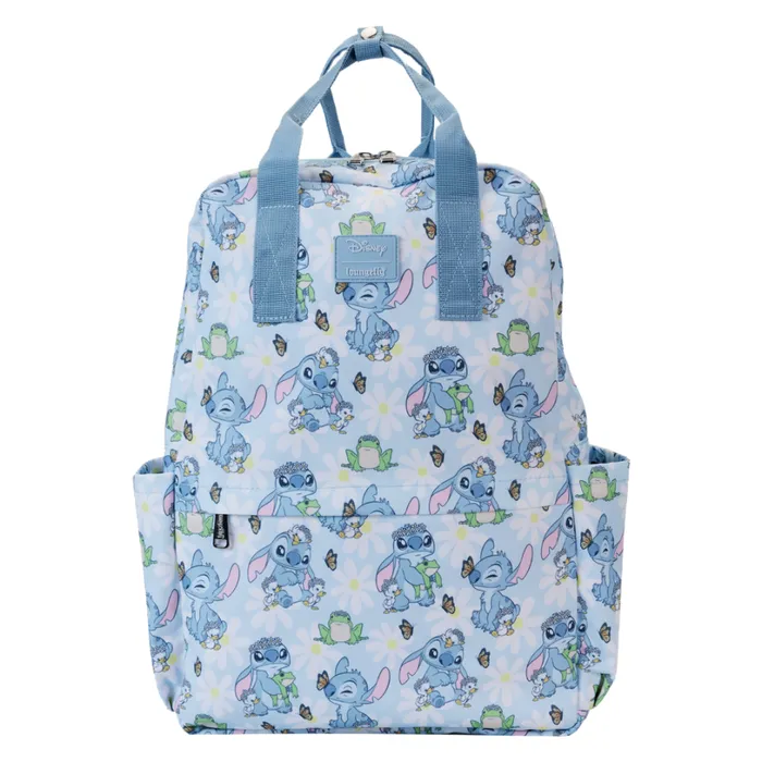 Stitch Springtime Daisy AllOver Print Nylon FullSize Backpack Unisex Loungefly Backpacks Stitch Springtime Daisy AllOver Print Nylon FullSize Backpack Unisex Loungefly Backpacks