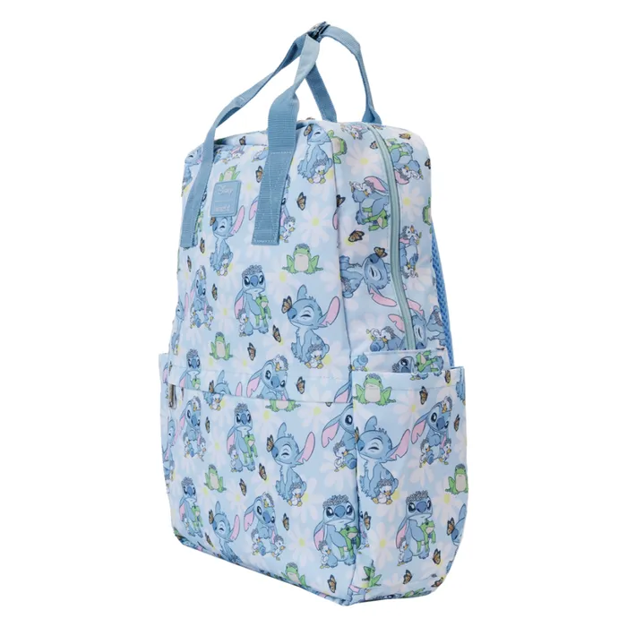 Stitch Springtime Daisy AllOver Print Nylon FullSize Backpack Unisex Loungefly Backpacks Stitch Springtime Daisy AllOver Print Nylon FullSize Backpack Unisex Loungefly Backpacks