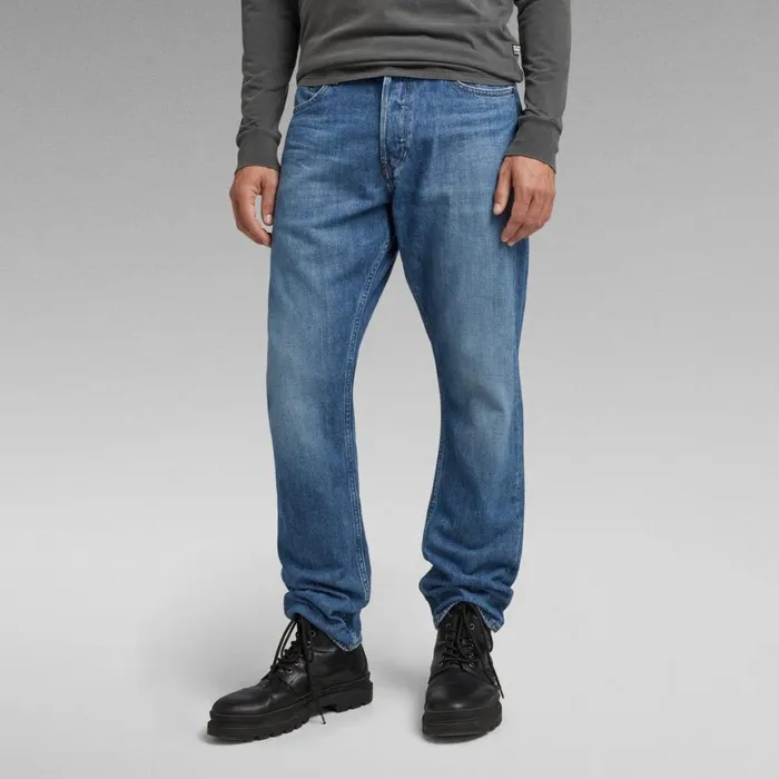 Straight Men GStar RAW Triple A Regular Straight Jeans Faded Capri