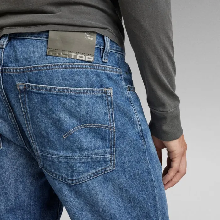 Straight Men GStar RAW Triple A Regular Straight Jeans Faded Capri