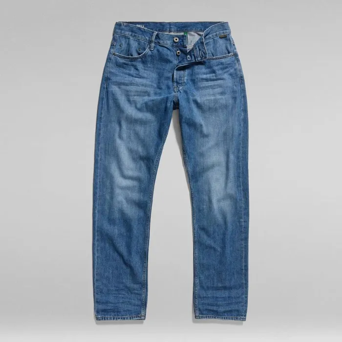 Straight Men GStar RAW Triple A Regular Straight Jeans Faded Capri
