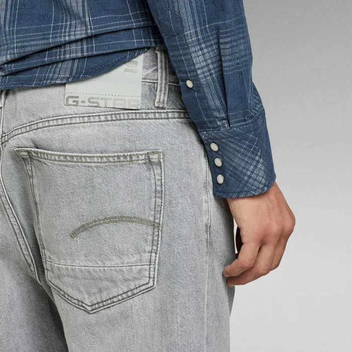 Straight Men GStar RAW Triple A Regular Straight Jeans Faded Grey Limestone