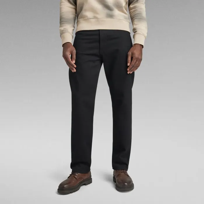 Straight Men GStar RAW Type 49 Relaxed Straight Jeans Pitch Black